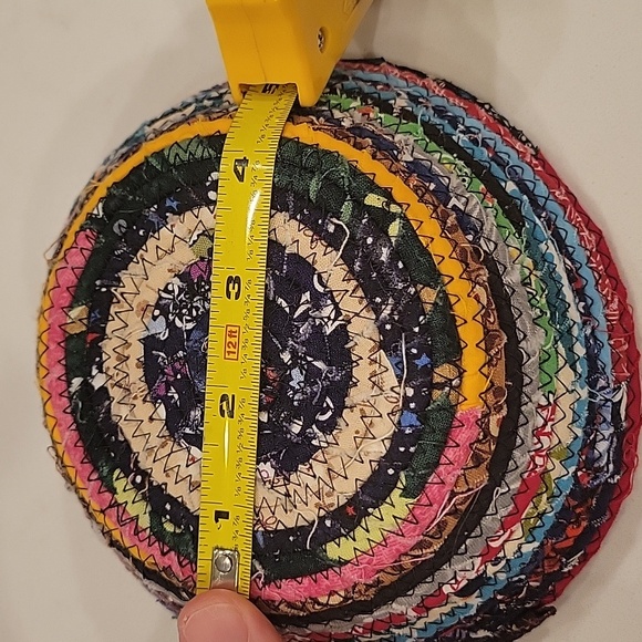 Handmade Rag Rug Bowl - Picture 5 of 7